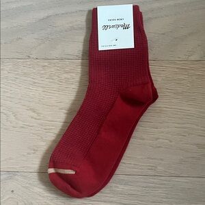 Madewell Red Crew Socks